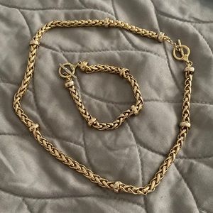 Ralph Lauren chain necklace and bracelet set